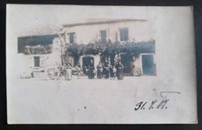 1917 dintorni di Fiume (Istria Croazia) rara fotografica - casa rurale - costumi