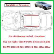 BMW E46 Coupè M3 330i 328i - Guarnizione Gomma Modanatura Tetto - Set Completo