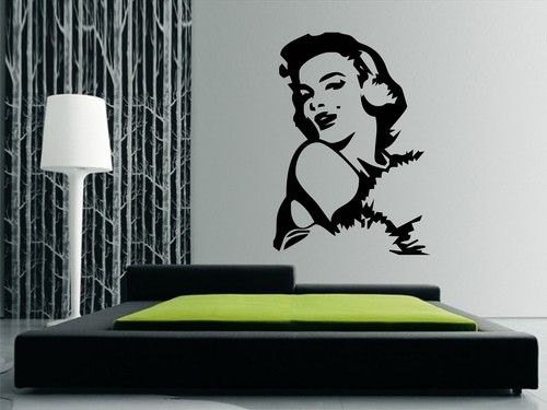 Adesivo marilyn monroe wall - monroe,