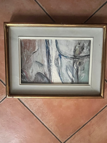 Quadro olio astratto firmato - astratto,