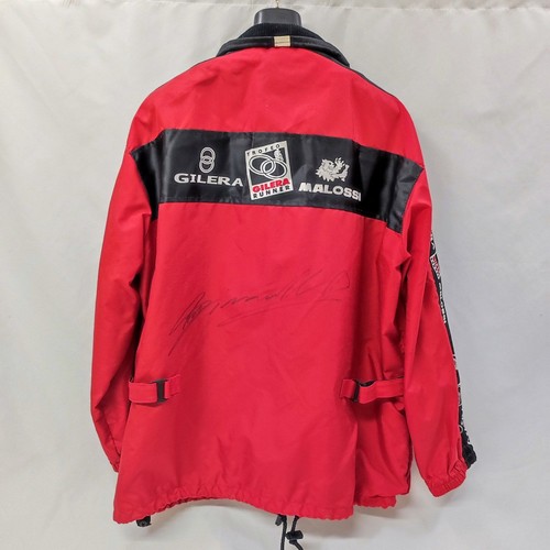 Giaccone moto con autografo