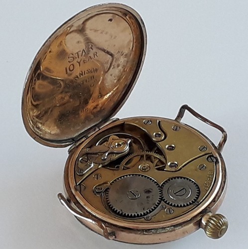 Ww1 orologio dennison placcato - orologio,