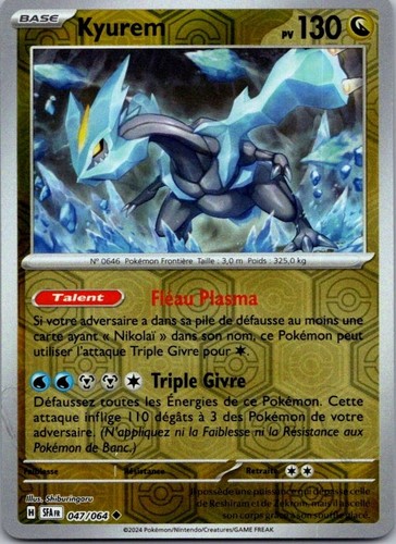Carte pokémon kyurem 047 064 - carte, 047/064