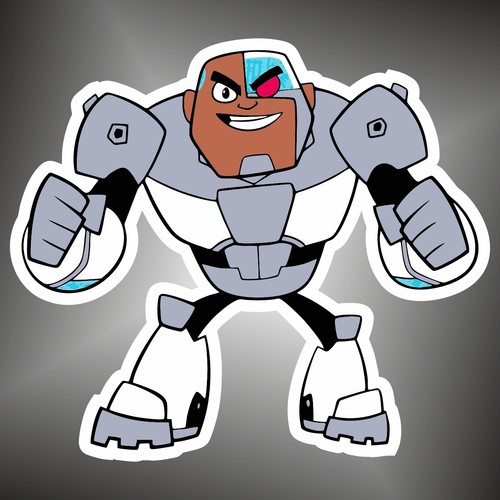 Adesivo cyborg teen titans - adesivo, go