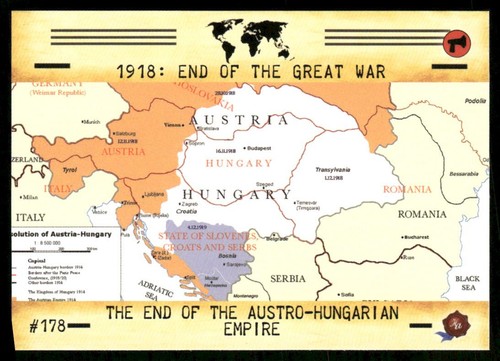 1918 mappa fine della - 1918:,