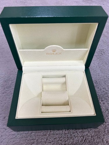 Rolex box case green - rolex, leather