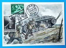 Cartolina militare Vienna 1940 Carri Armati