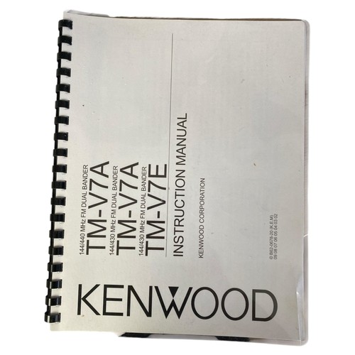 Kenwood v71a manuale - kenwood, tm‐v71a