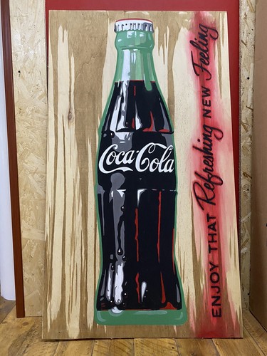 Quadro coca cola dipinto - coca,