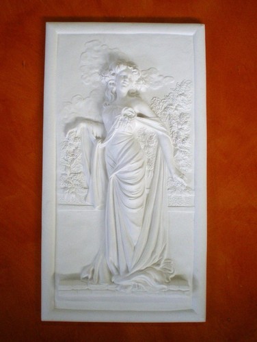 Bassorilievo gesso bianco - bassorilievo,