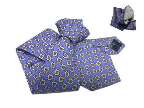 Cravatta lana uomo azzurra