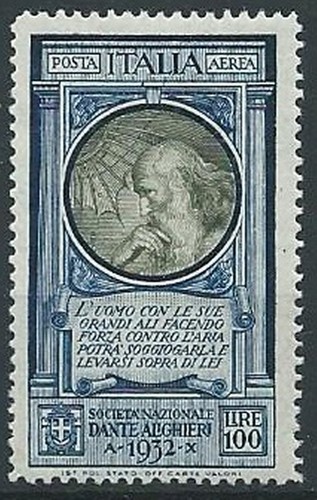 1932 regno dante posta - dante,