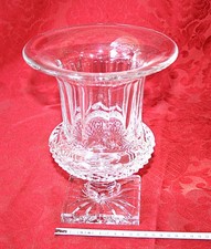 Vaso in Cristallo molato a mano altezza 24 cm. peso 1,1 kg