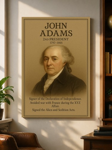 John adams vintage - adams, ritratto