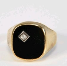 Anello uomo 9ct Oro Giallo con