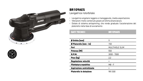 Levigatrice rotorbitale rupes - rotorbitale,