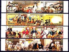 Barbuda 1976 Rivoluzione Americana Battaglia Cavalli Militari Esercito Uniformi 12v MNH