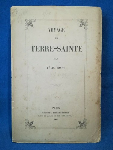 Bovet voyage terre sainte - voyage, terre-sainte