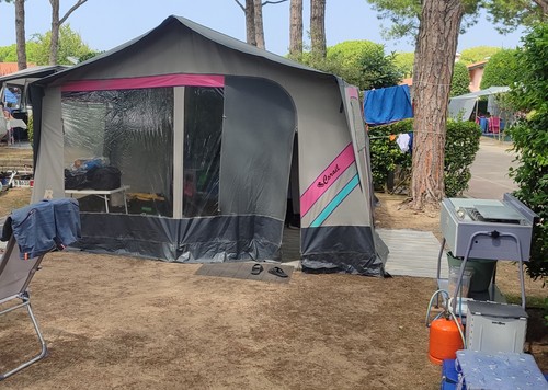 Tenda carrello raclet - carrello, corail