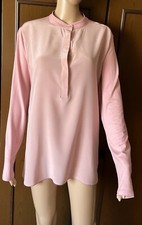 Blusa con inserto in pura seta Max Mara Donna, colore rosa pallido, taglia XL