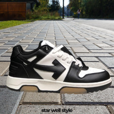 Scarpe Ginnastica Bianca Nera Sneakers Luxury Design Comfort Trendy Streetwear