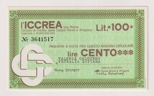 Miniassegni  31.01.77  VALENZA CALOGERO  - Rif. ICCREA 151