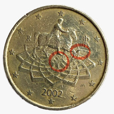 Moneta rara usata 50 cent