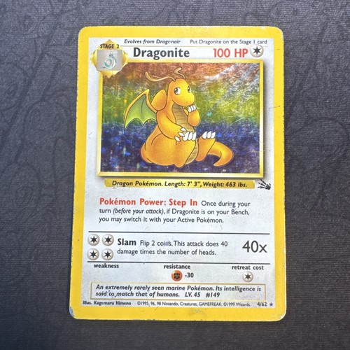 Dragonite fossil holo - dragonite,