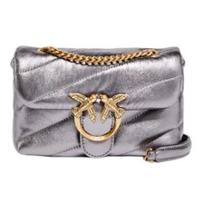 Pinko borsa Baby puff argento