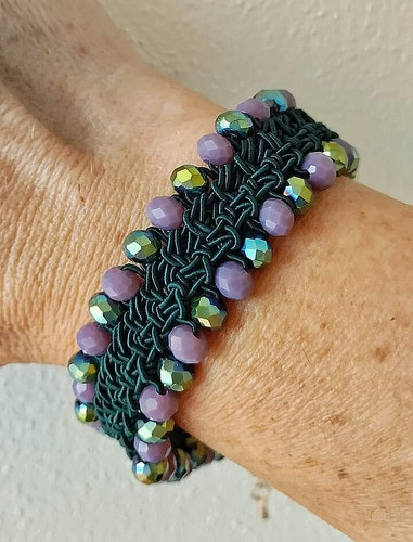 Bracciale uncinetto fascia - bracciale,