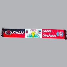 AC Milan VS Liverpool 2005 Champions League Final Commemorative Scarf Vintage