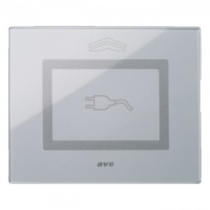 Placca touch scivolo grigia - placca,