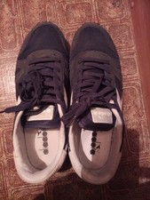 Diadora Passo 2 Scarpe da Ginnasctica per Uomo - Blue Bianco Acciaio, EU 44