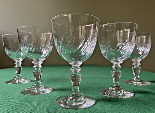Lot verres en cristal - lot, 5