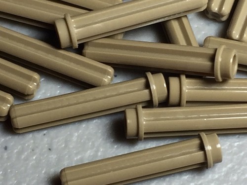 Lego dark tan aste per - per, asse