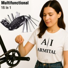 Kit Multifunzione 16 in 1 per Bicicletta – Attrezzi Chiavi Riparazione Bici Bike