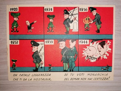 Rara cartolina antifascista - cartolina,
