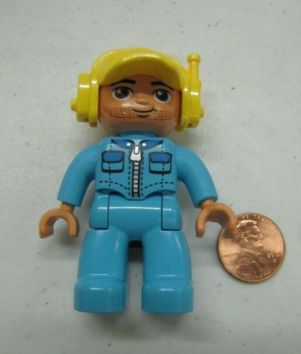 Lego duplo pilota aereo - aereo, uomo