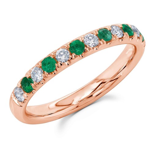 14k oro rosa - rosa, diamante