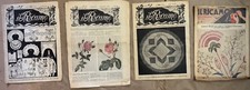IL RICAMO-Lotto di 4 Riviste epoca con inserti in allegato-1913/1922-