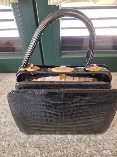 Borsa pelle coccodrillo - borsa,