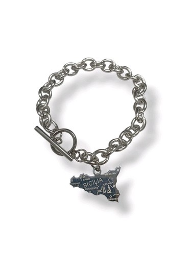 Bracciale sicilia acciaio con - acciaio,