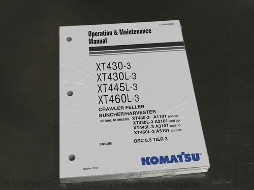 Komatsu xt430 445l - komatsu, xt430/l,445l,460l-3
