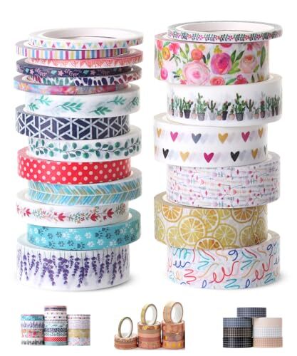 Washi nastri decorativi fiori - decorativi,