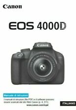 Per Canon Eos 4000D Manuale Istruzioni Italiano Stampato 15x20cm