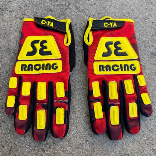 Racing retro gloves red - se,