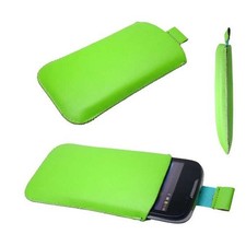 caseroxx Custodia Slide per Huawei U8650 Sonic in Verde in Ecopelle