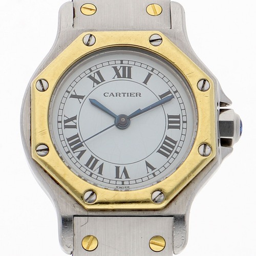 Cartier santos octagon white - cartier,