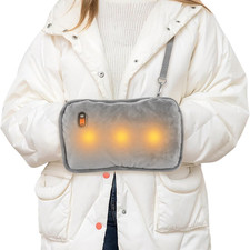 Scaldamani Elettrico Ricaricabile USB, Scaldino Elettrico Mani Con Power Bank 10