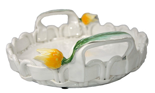 Vietri cesto tulipano - vietri, piatto
